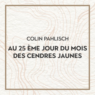 Colin Pahlisch AU 25 ÈME JOUR DU MOIS DES CENDRES JAUNES